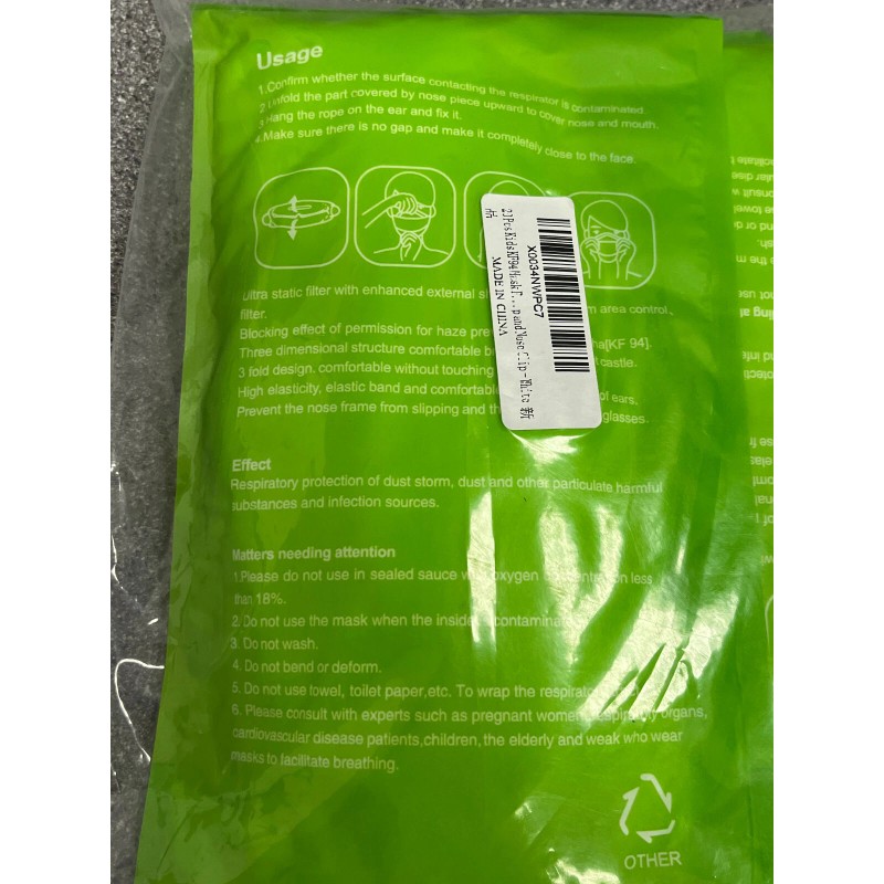 [KIDS] 20 PCS KF94 Disposable Face Mask Fish Mouth Type