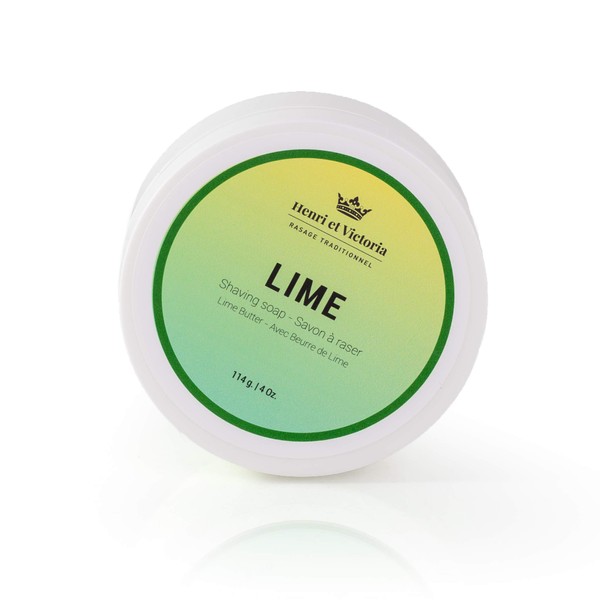 Shaving Soap for Men | Lime Wet Shave Soap Fragrance | Made by Skilled Artisans | Ultra Glide, Cushioning, Easy Lather, Moisturizing | Fresh, Chic and Subtle Scent | 4 oz