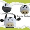 Cow Head Hat - Fun Animal Costume Headwear with Floppy