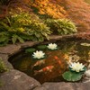 4Pcs Artificial Flowers Water Lily Foam Lotus Flower Pond Decor