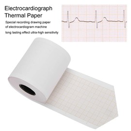 Qinlorgo Papel Térmico De Electrocardiógrafo, 10 Piezas, 50mm/2in x 20m/65.6ft