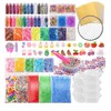 HOLICOLOR 110pcs Slime Making Kit, Add Ins, Accessories, Glitter, Foam
