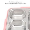 gernie Feminine Practical Stainless Steel Lunch Box, 5 Compartments with