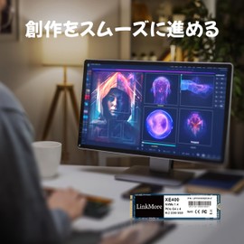 LinkMore XE400 2TB M.2 2280 PCIe Gen4 NVMe 1.4 Internal SSD, Solid State Drive, Read Speed Up to 4800MB/s Storage for PC, Laptops, Gaming