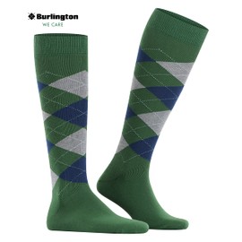 Burlington King Knee Socks Opaque Cotton (Organic), Green Eucalyptus 7502