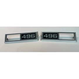 Knies Machine 1968 Chevelle Impala Nova '496' Emblem Marker Light Bezel Front Fender Billet