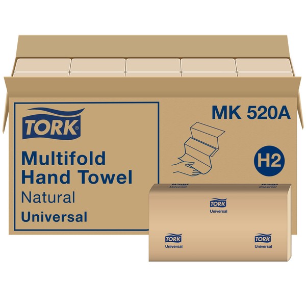 Tork Tork Multifold Hand Towel, Natural, 100% recycled, FSC certified,