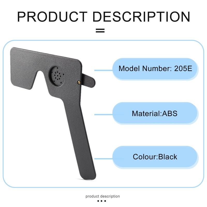 Ksrnsne Professional Ophthalmic Lorgnette 17 Pinhole Black Plastic Vision Test