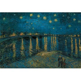 Clementoni - 39789 - Puzzle Colección Museos - Van Gogh, Starry Night Over The Rhone - Puzzle De 1000 Piezas, Puzzle Cuadros De Arte, Desde 14 Años, Made In Italy