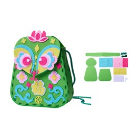 MagiDeal Bag Making Purse Making Accessories Crafts Handbag Pouch Lunar New Year Educational Toys Sewing Crossbody Sewing Kit Kids, Green