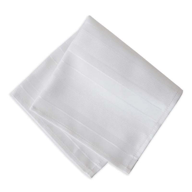 (150cm x 210cm Oval, White) - Newbridge Satin Stripe Weave