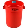 Global Industrial 32 Gallon Garbage Can, Red, No Lid