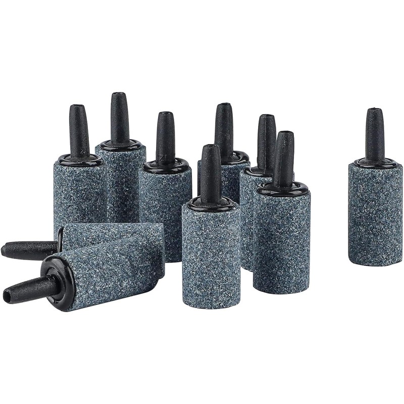 Pawfly Aquarium 1 Inch Air Stone Cylinder Grey Bubble Diffuser