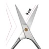Tijera Profesional de Acero Inoxidable para Bigote y Barba |