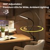 H HNMA HN LED Desk Lamp with Clamp for Reading,Nail