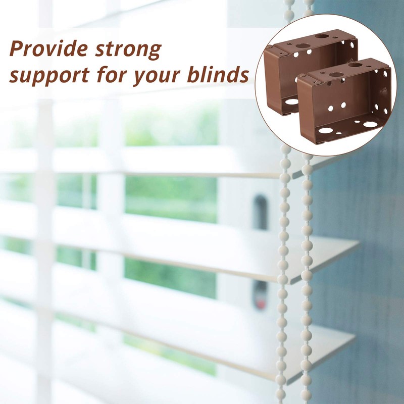 Hotop 4 Pieces Blind Brackets 2 Inch Low Profile Box