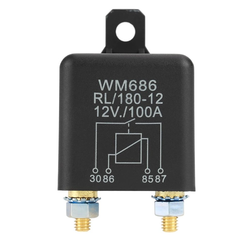 12V 100A Continuous Duty Relay, 4 Pin High Current Relay,