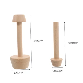 GLEAVI 2 Pcs Double Sided Wooden Tart Tamper Egg Tart Mould for DIY Baking Kitchen Gadget for Desserts for Home and Bakery Use
