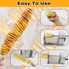 Potato Spiral Cutter, Manual Tornado Potato Spiral Cutter Stainless Steel