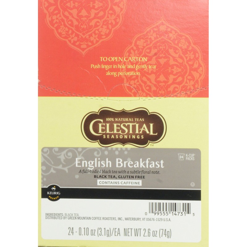 Celestial Seasonings English Breakfast Black Tea, 24 Count