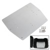 Unbranded Silver Pack Trunk Base Plate Fit For Harley Touring