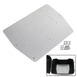 Unbranded Silver Pack Trunk Base Plate Fit For Harley Touring Road King Glide Custom FLTRX