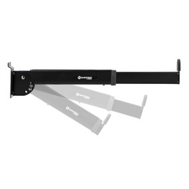 Saintfield Studios Slatwall Keyboard Arms - Pair - Black Metal - Adjustable with Foam Padding for Studio or Home - Complete with Silicone Cable Clips