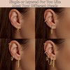 LOLIAS 5 Pairs of Hoop Earrings 925 Silver / Gold