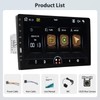 Motoris 9 Inch Single Din Car Stereo Radio with Built-in