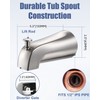 Fosenlion Universal Bathtub Tub Spout with Diverter, Wall Front Mount