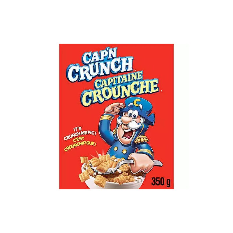 Quaker CAP'N CRUNCH Cereal 350g/12.34 oz., {Imported from Canada}