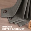 H.VERSAILTEX Linen Blackout Curtain 63 Inches Long for Bedroom/Living Room
