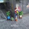 4pc Potted Plants & People 1:64 DIY Landscape Sets