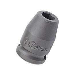 Genius Tools 343208 3/8" Dr. 8mm Cr.-Mo Impact Socket