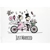 Half a Donkey Just Married Large Cotton Tea Towel