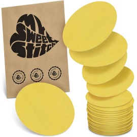 MySweetStitch - 25 x The Big Plasters Round Overpatch Waterproof Breathable Skin Friendly Yellow