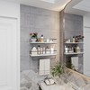 Shario White Floating Shelves - Set of 2, Wall Mounted