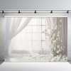 APROPHIC 2.1 x 1.5 m Photo Background, White Curtains with