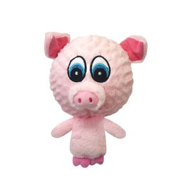 Multipet 43236-1 Knobby Noggins Pig Dog Toy