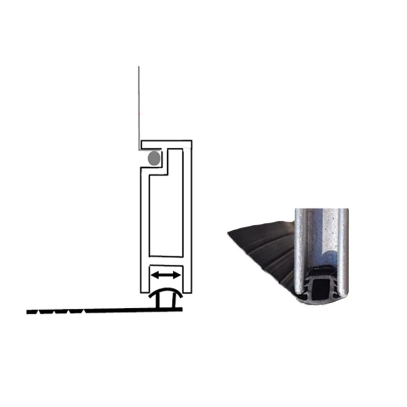 Prime-Line B 791 Black Vinyl Sliding Screen Door Bug Seal