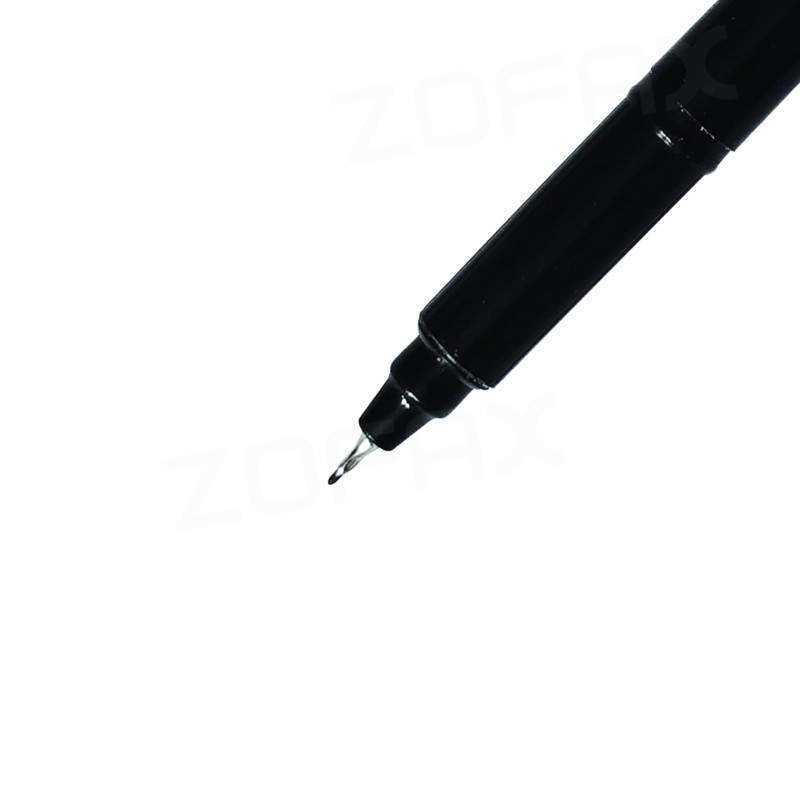 SAINO Fineliner Pens, Fine Point 0.3mm, BLACK, Pack of 10,