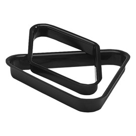 Pro Series Commercial Plastic Billiard/Pool Ball Rack, Black (8-Ball Triangle & 9-Ball Diamond Set)