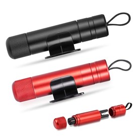 Fentar Emergency Hammer Car with Seat Belt Cutter, Compact Portable Emergency Hammer Car, Mechanical Spring Glass Breaker Car Essentials, Upgrade Multifunctional Seat Belt Cutter Emergency Hammer (Black, Red)