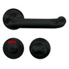 Alpertec 40130250 Door Fitting Black Plastic R for Bathroom Doors
