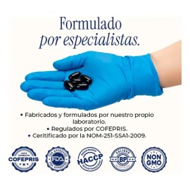 Maca Negra + L-arginina Zinc Y Omega 3 | 60 Softgels Maklen Sin Sabor
