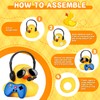 Jyeennar Blue Gamepad Rubber Duck with Sunglasses & Microphone -