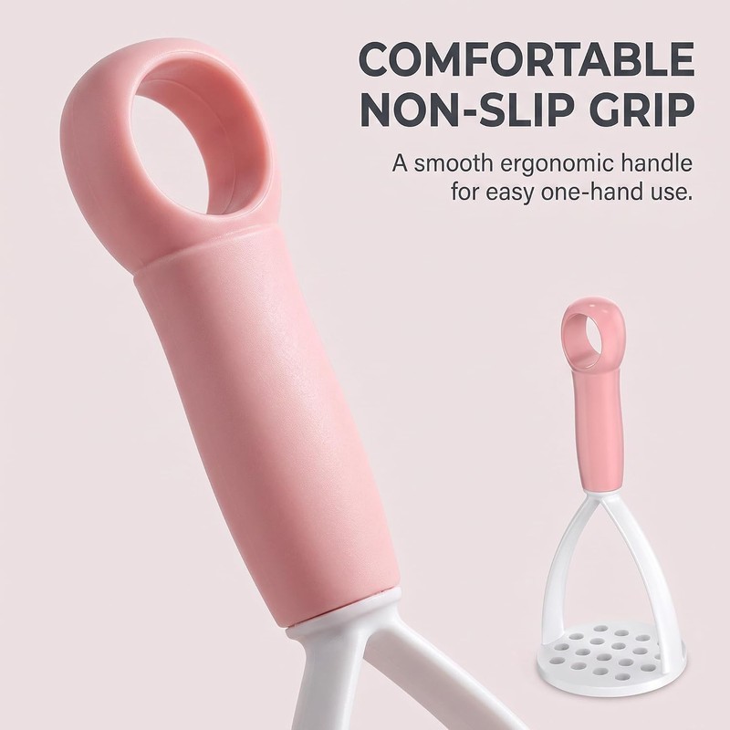 5Pcs Random Color Manual Silicone Potato Masher, Cooking Utensils Masher,