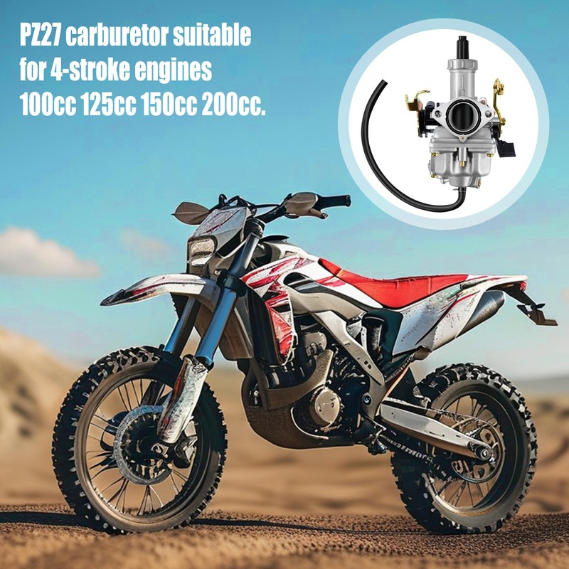 Tunejoy Carburettor 27 mm for 4 Stroke Engines 100cc 125cc