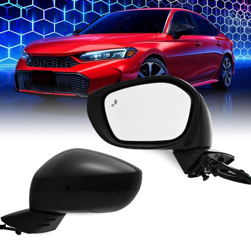 xingsichuang Left Driver Side Mirror For (2022-2025) HONDA CIVIC Sedan/Hatchback