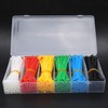 ASHATA 900Pcs Multi Color Zip Ties 6 Multi-Colors 4 Pulgadas